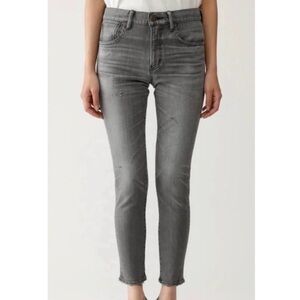 Moussy Vintage Gray Distressed Skinny Jeans Japanese Denim Size 24